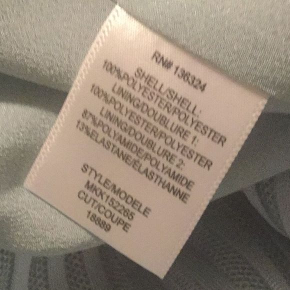 Halston Strapless Founce Dress Dew Cocktail - Picture 14 of 14